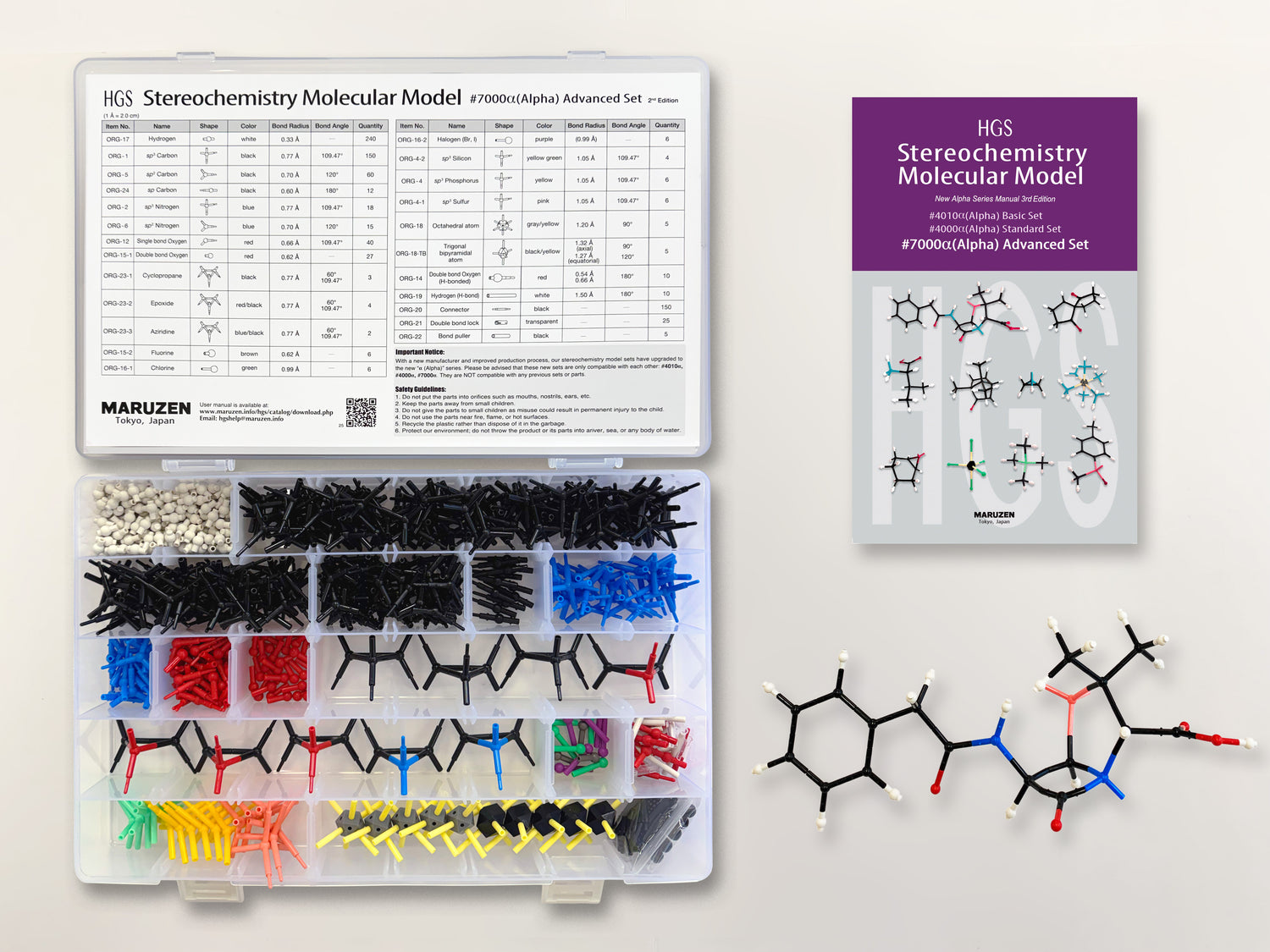 【製造終了】HGS molecular structure model Eセット HGS Maruzen